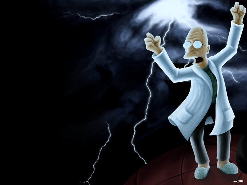 Scientist in Lab Coat — Black