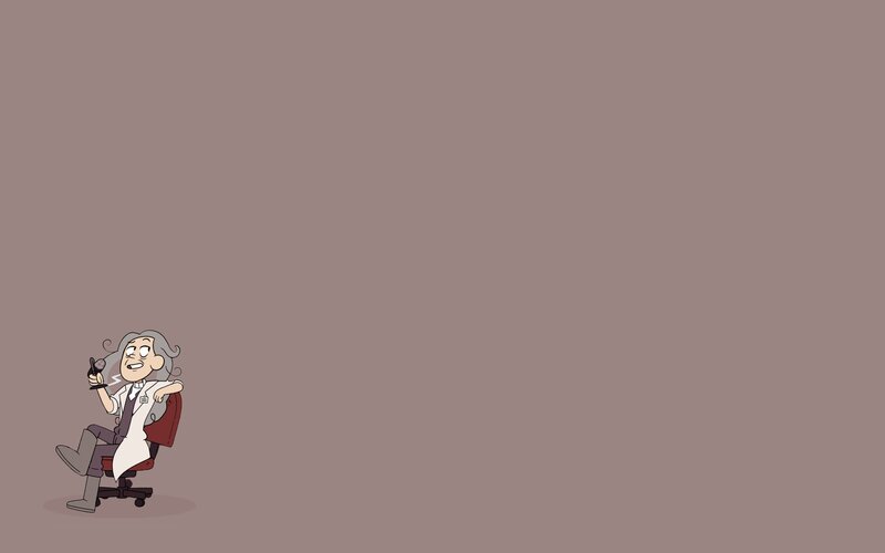 Scientist in Lab Coat — Brown