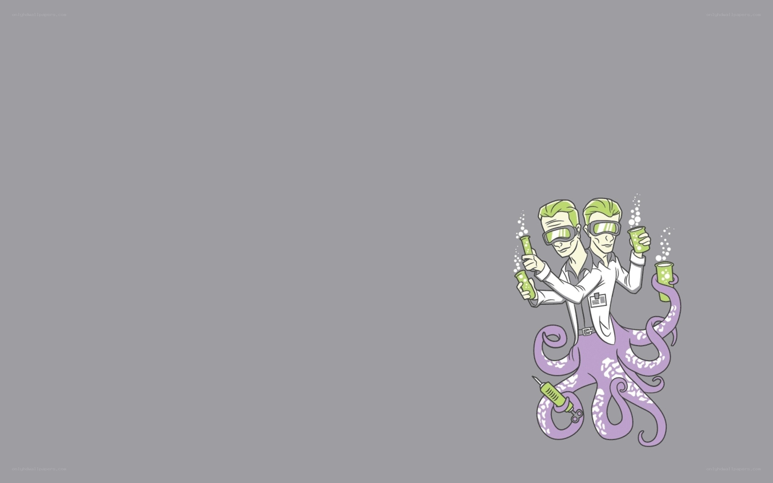 scientist octopus cartoon