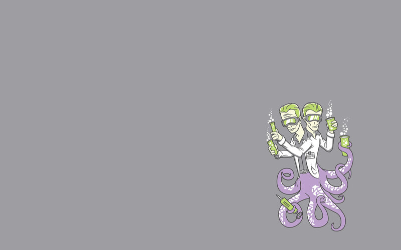 scientist octopus duo