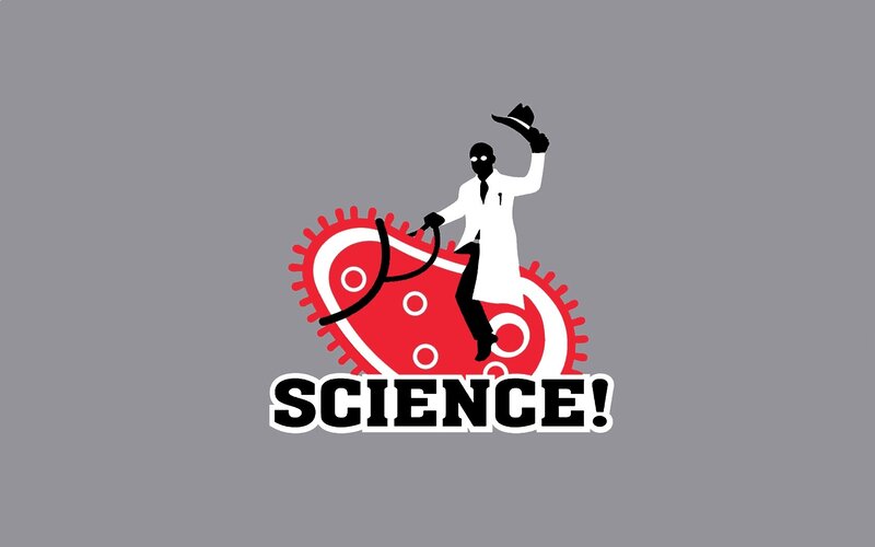 Scientist on Gear — Gray, Playful