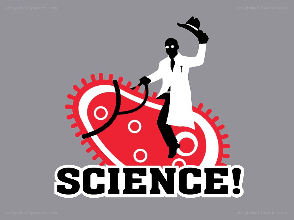 scientist on gear