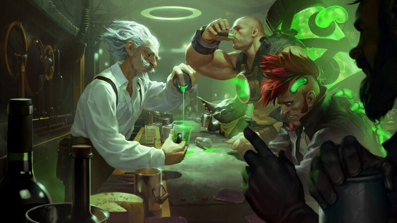 Scientist Pouring Green Liquid — Dramatic