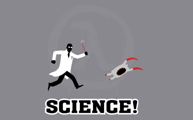 scientist vs monster