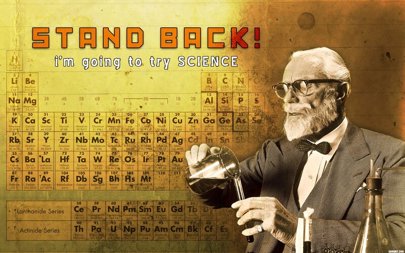 Scientist with Beaker — Yellow