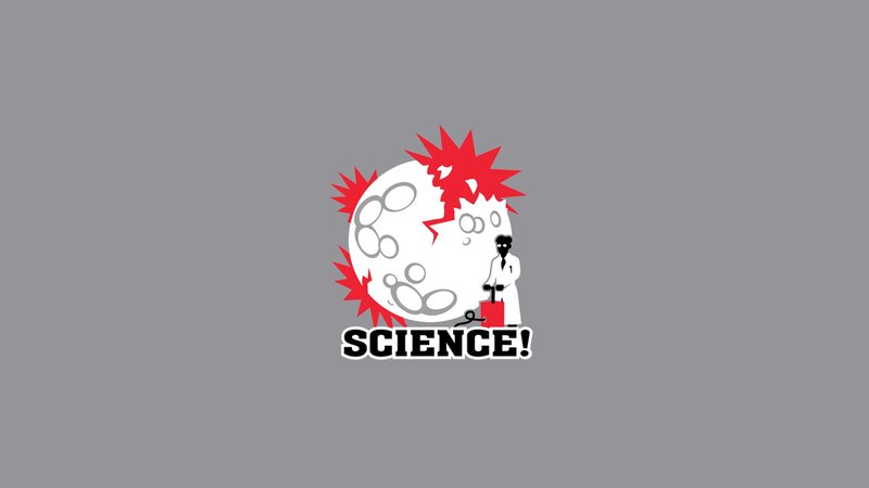 Scientist with Exploding Moon