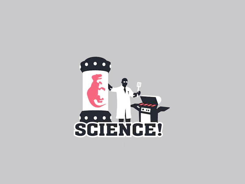 Scientist with Grill — Gray