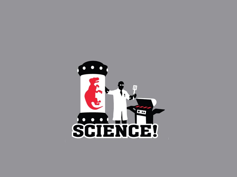 Scientist with Grill