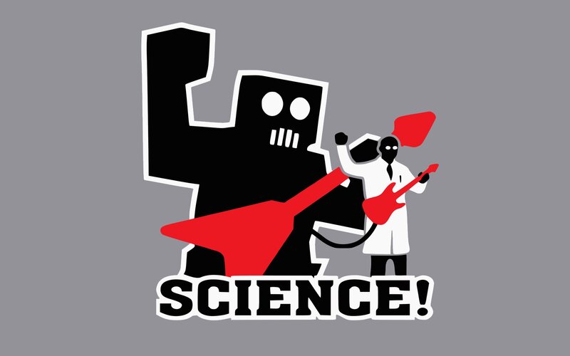 Scientist with Guitar — Black