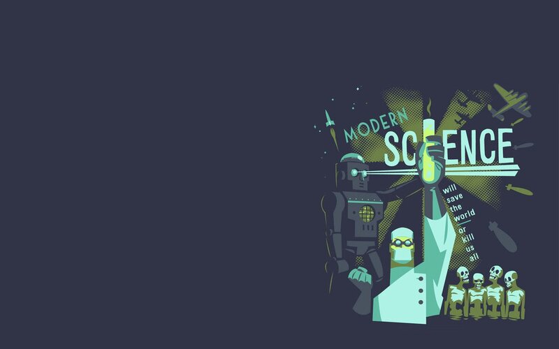 Scientist with Robot