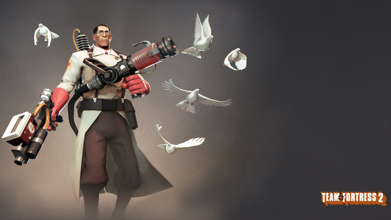 Scientist with Weapon — Gray, Dramatic, 3d Render