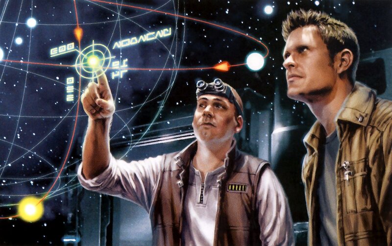 Scientists analyzing star map