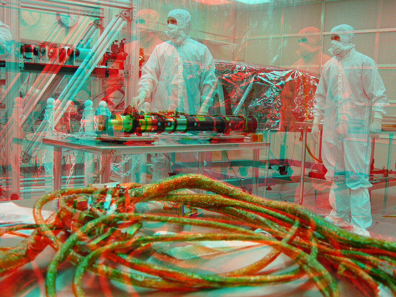 Scientists in Clean Room — Red