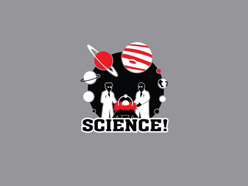 Scientists with Planets — Gray