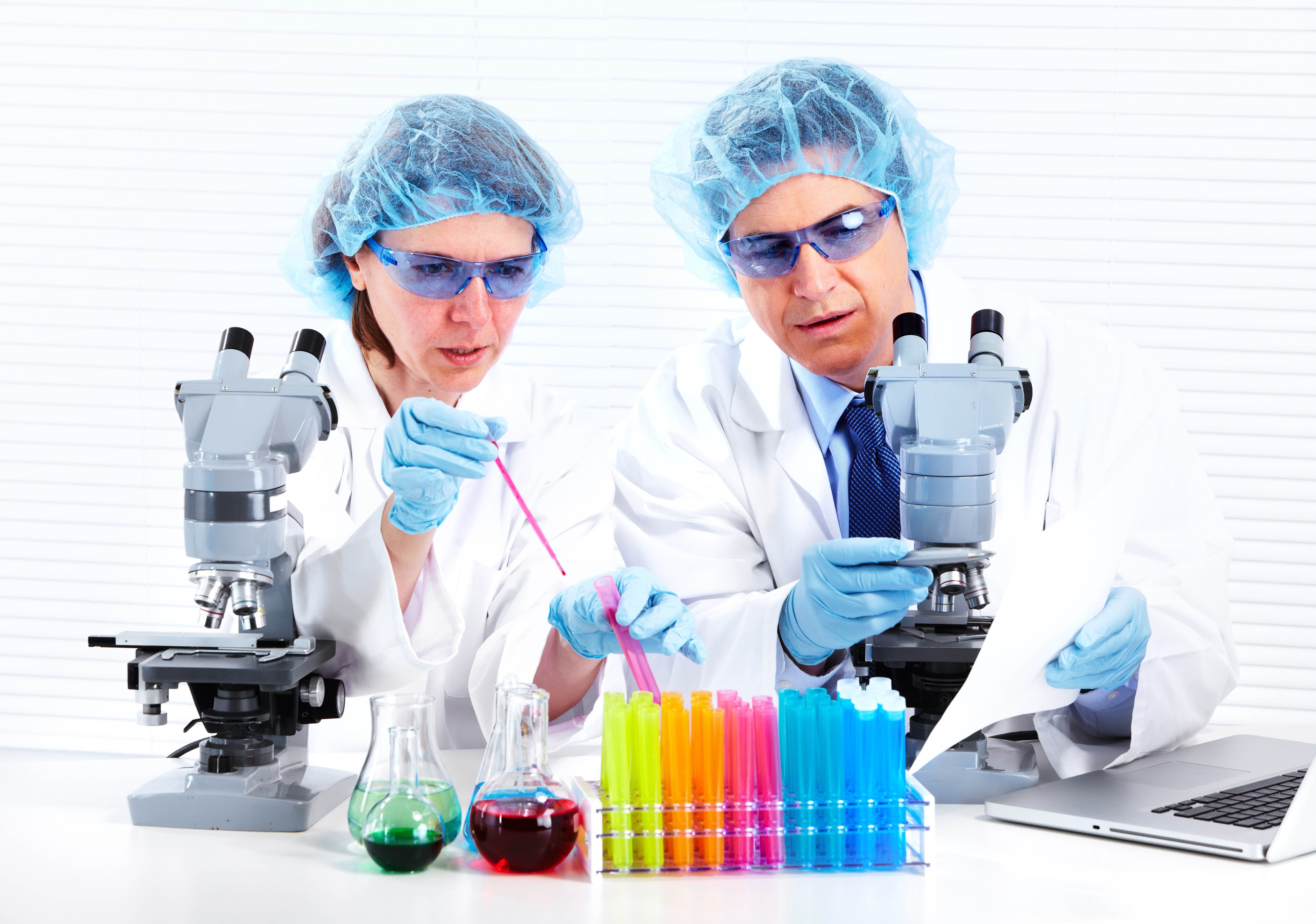 Scientists working in a lab