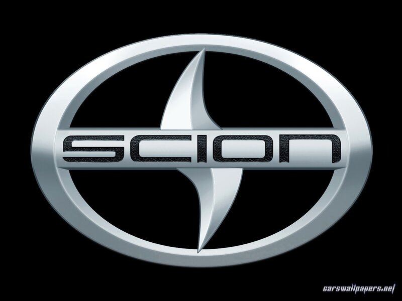 Scion logo on black background