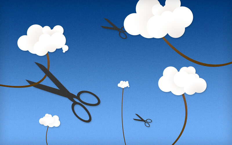 Scissors Cutting Clouds