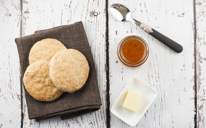 Scones with Butter and Honey