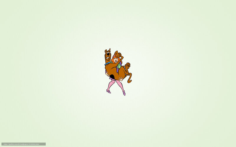 Scooby-Doo and Daphne in action
