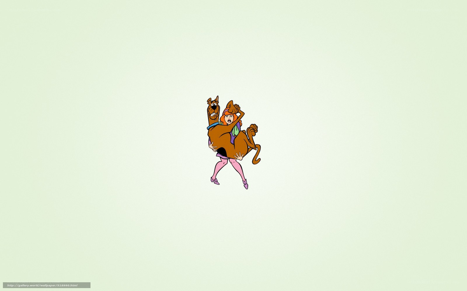 Scooby-Doo and Daphne in action