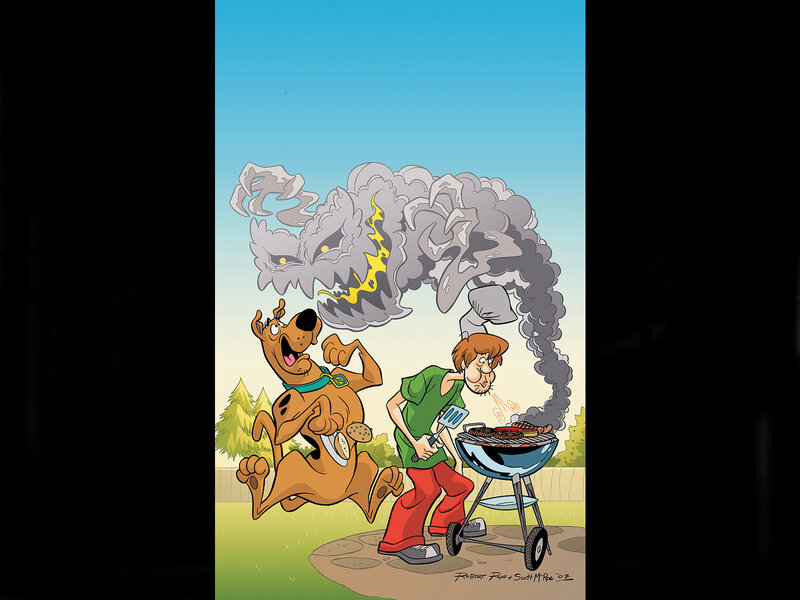 Scooby-Doo and Shaggy at Barbecue