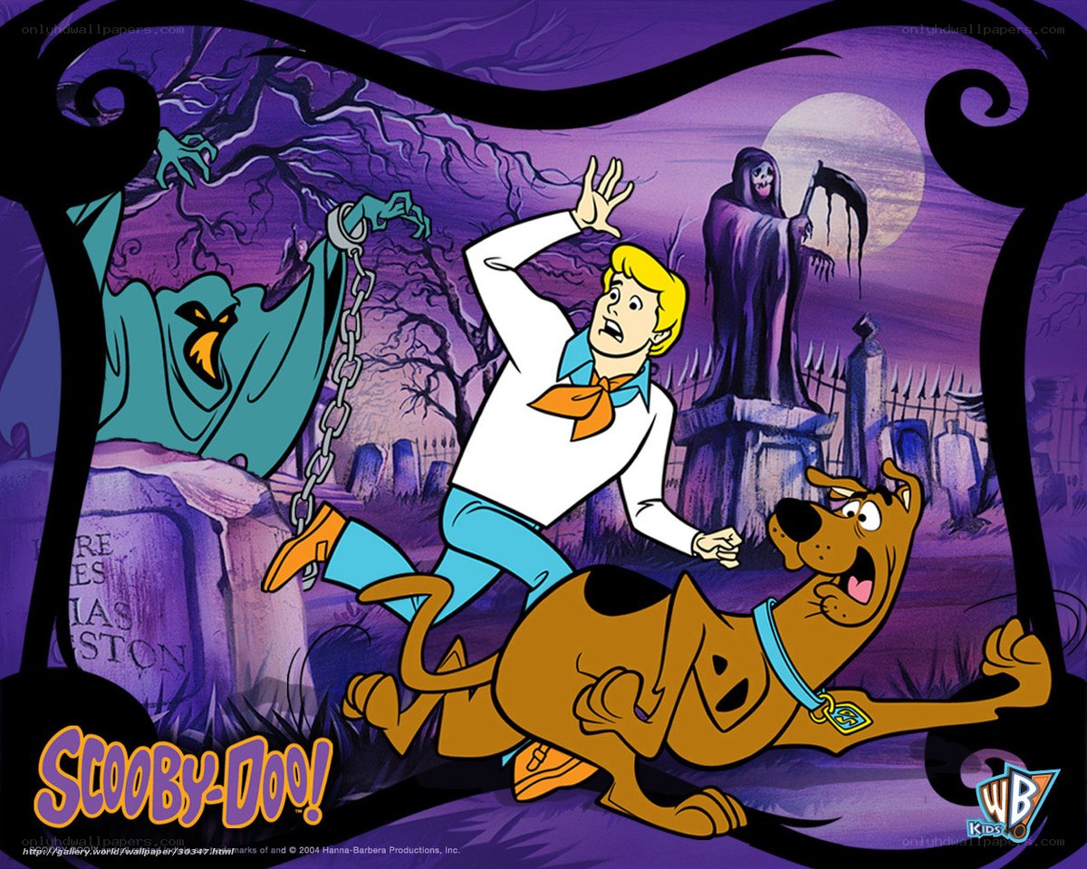 Scooby-Doo in a haunted graveyard