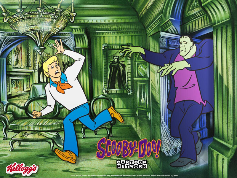 Scooby-Doo in a haunted mansion