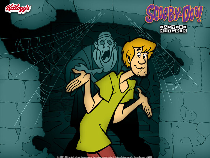 Scooby-Doo in a spooky cave