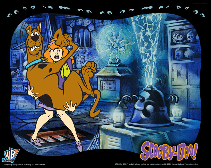 Scooby-Doo in a spooky lab