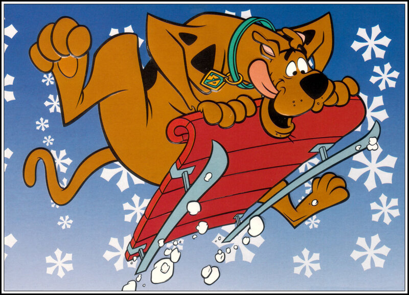 Scooby-doo on a Sled