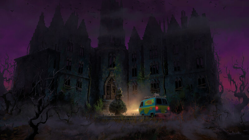Scooby-Doo Van at Castle