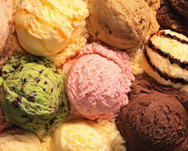 Scoops of Ice Cream — Brown