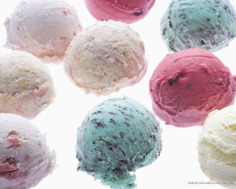 Scoops of Ice Cream — White, Neutral, Photograph, Ice Cream