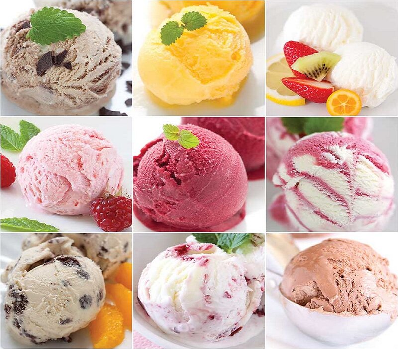 Scoops of Ice Cream — White