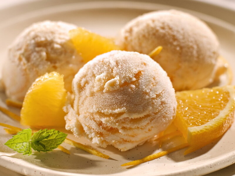 Scoops of Ice Cream — Yellow, Refreshing