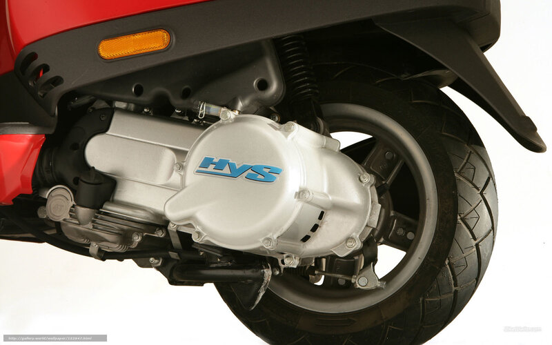 scooter engine close-up