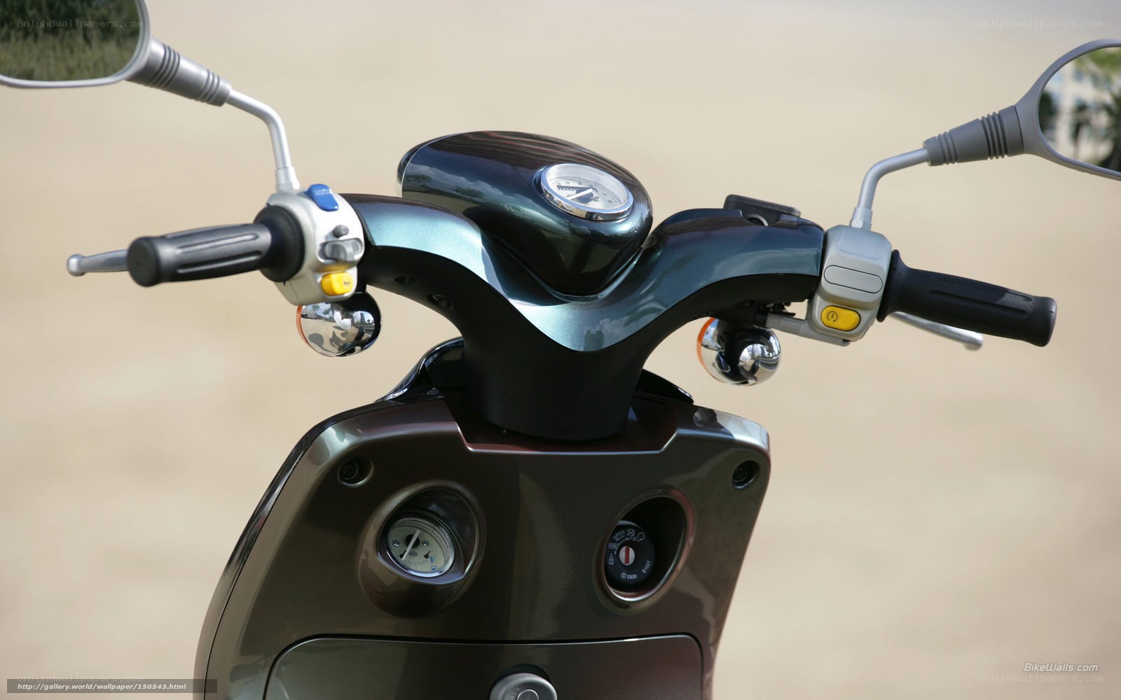 scooter handlebar close-up