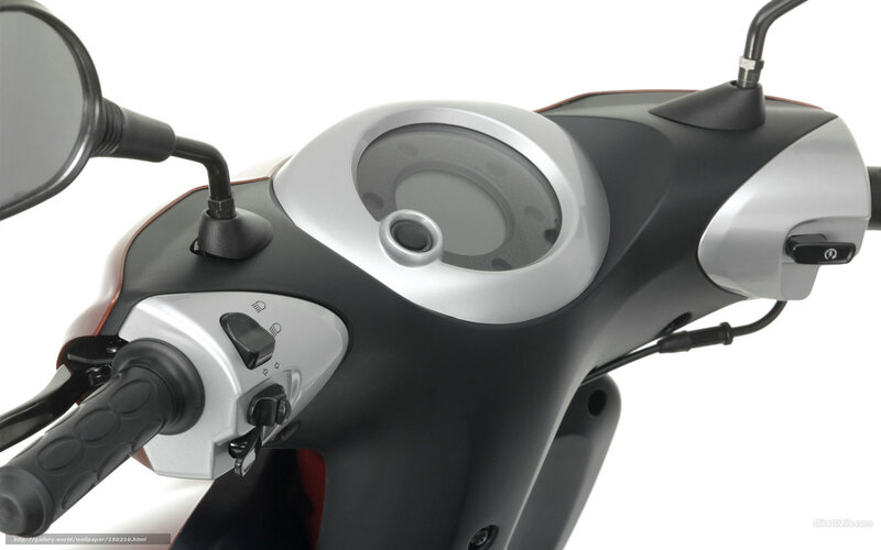 scooter handlebar close-up