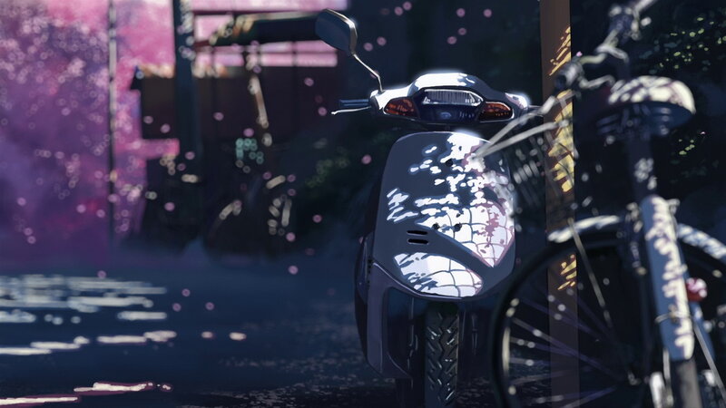 Scooter in Cherry Blossom