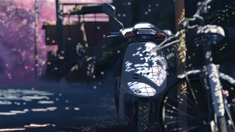 Scooter in Rain