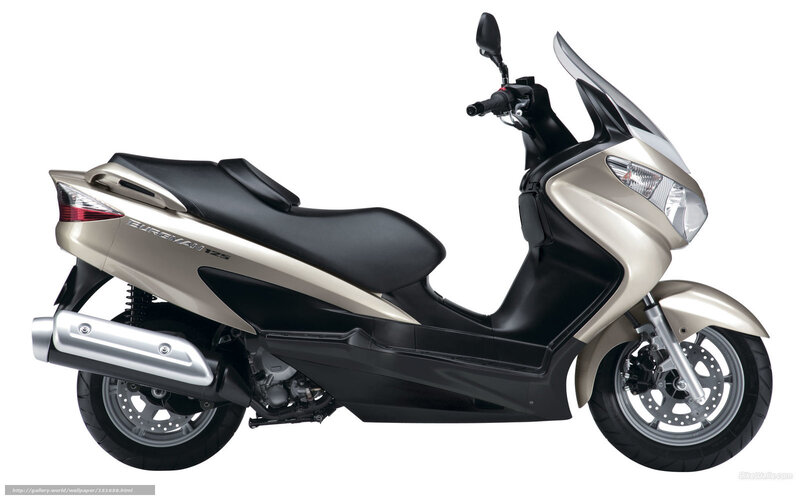 Scooter on White Background
