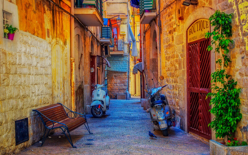 Scooters in Alley