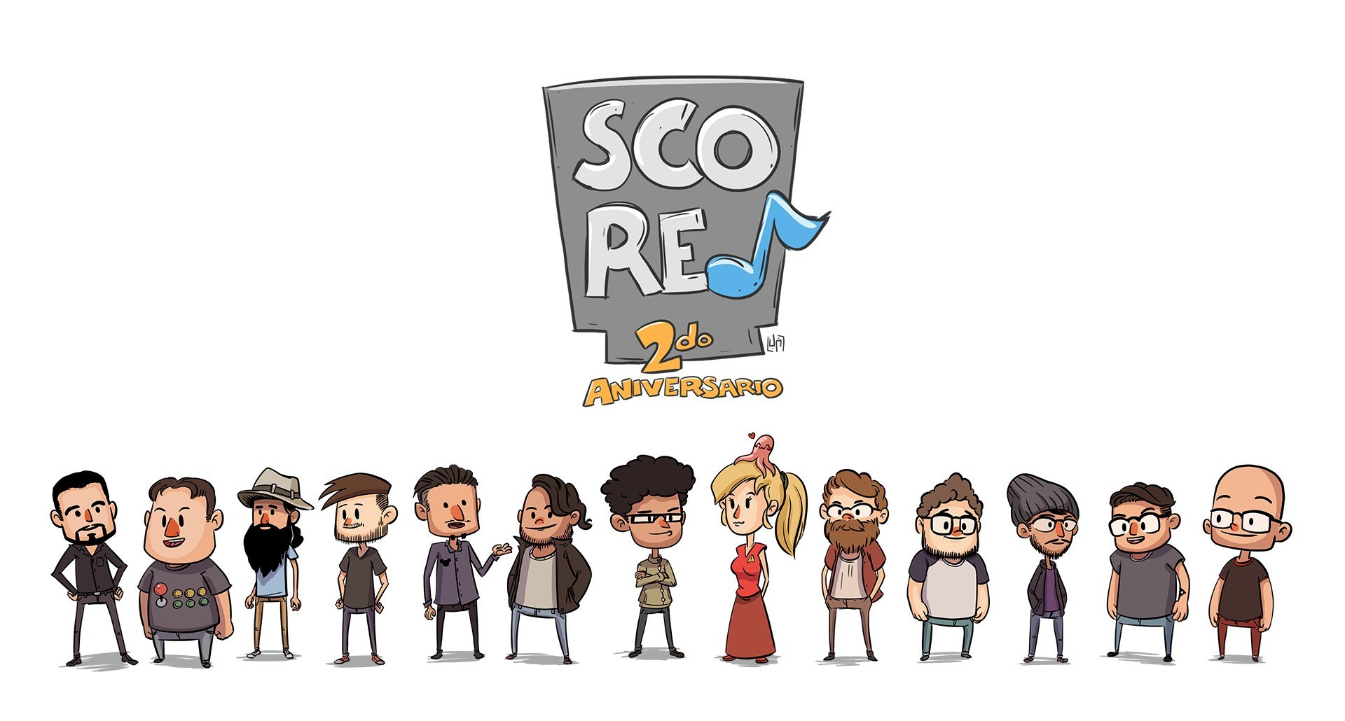 Score 2nd Anniversary Illustration