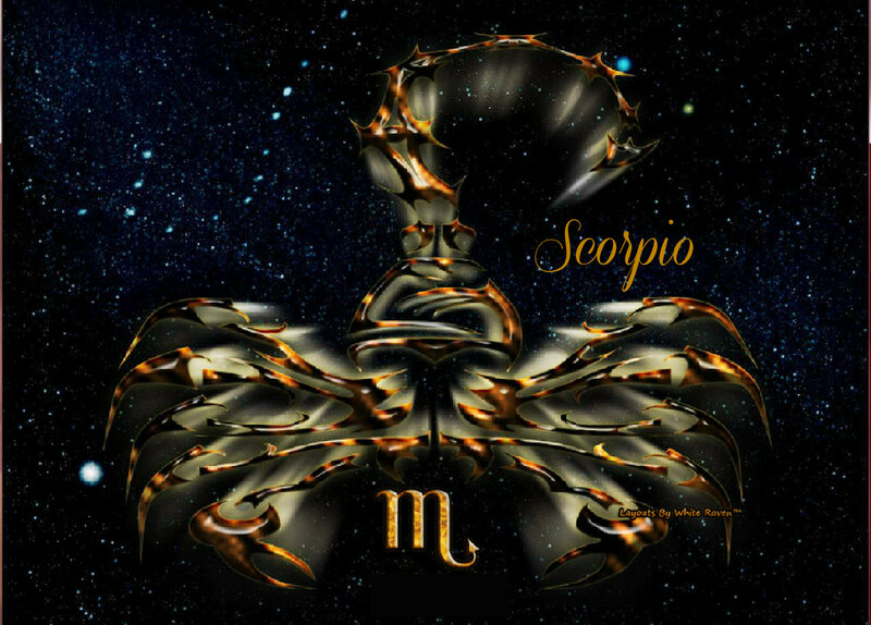 Scorpio Zodiac Symbol — Black