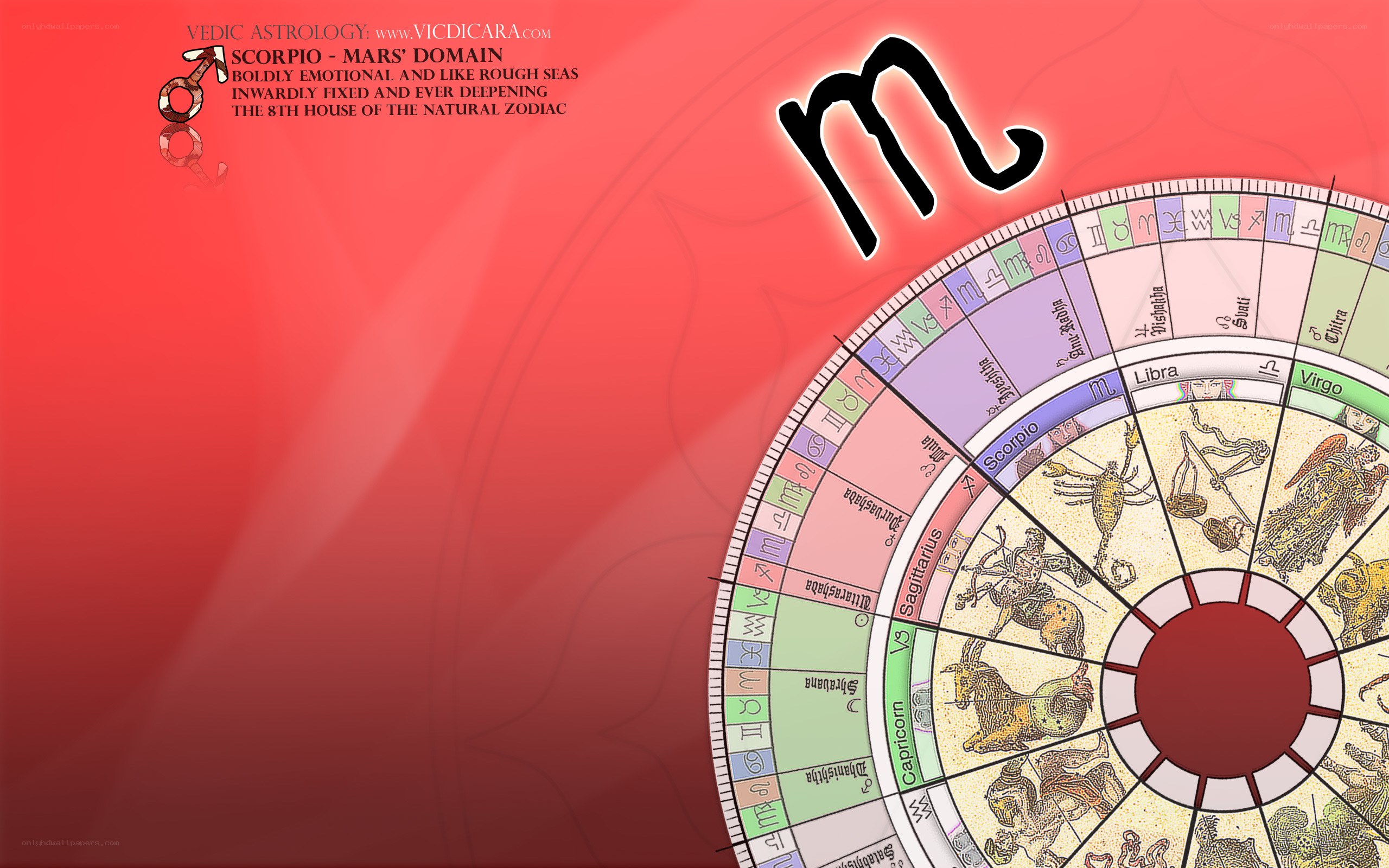 Scorpio zodiac wheel