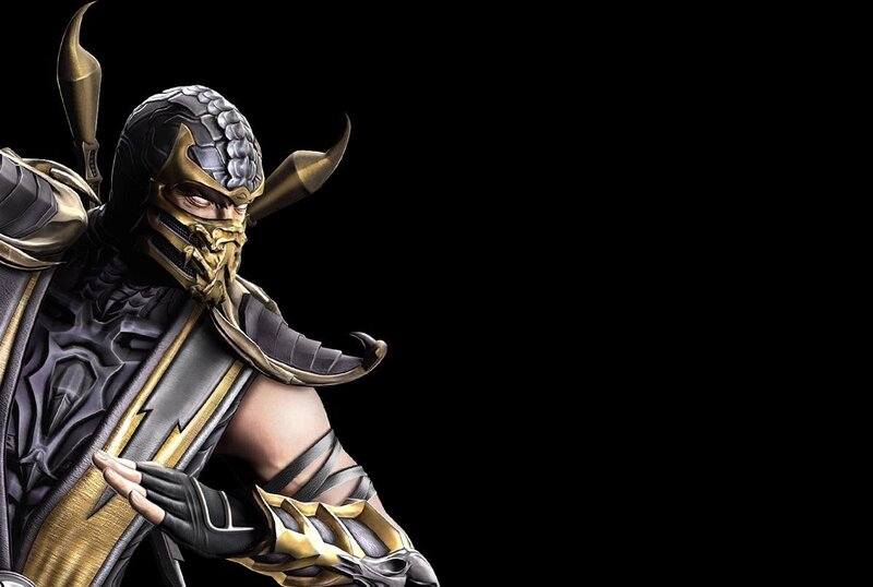 Scorpion Character in Armor — Black, Dark