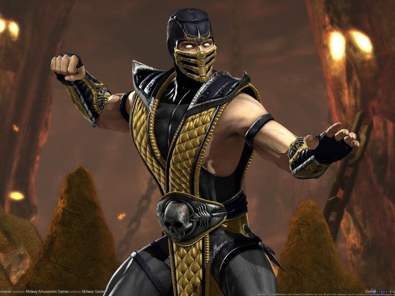 Scorpion Character in Armor — Black, Dramatic