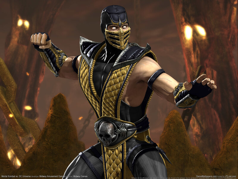 Scorpion Character in Armor — Black