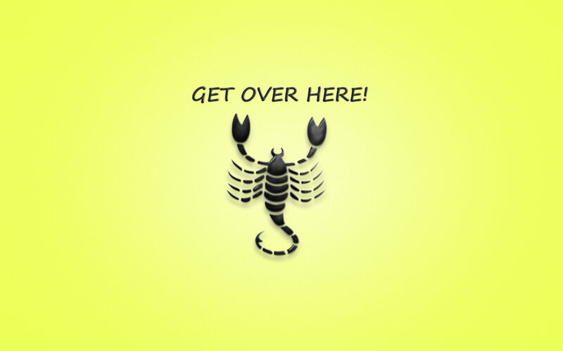 Scorpion Illustration — Yellow