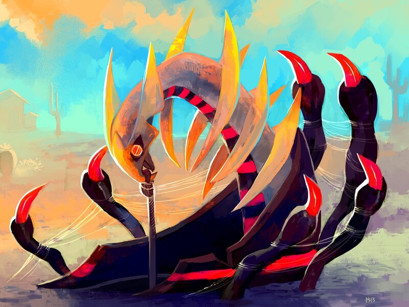 Scorpion-like Creature — Orange
